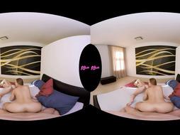 18VR Morgan Rodriguez And Gina Gerson Share Weenie VR Porno