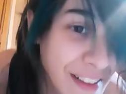 Super-Cute Teenage In Microskirt Grope Herself On Webcam